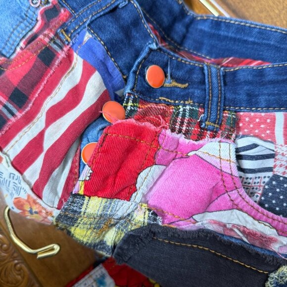 RARE BiePa Jeans 1971 Patchwork Distressed Jeans Size 32 - Picture 1 of 12